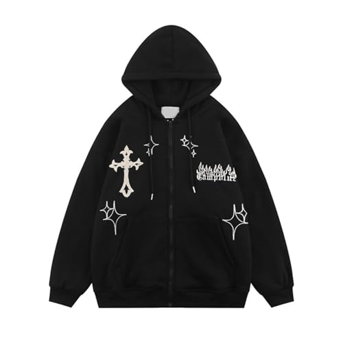トップス Hysteric Glamour y2k Flame Girl Hoodie F Oversized Flame Print Hoodie - Y2K Goth Streetwear